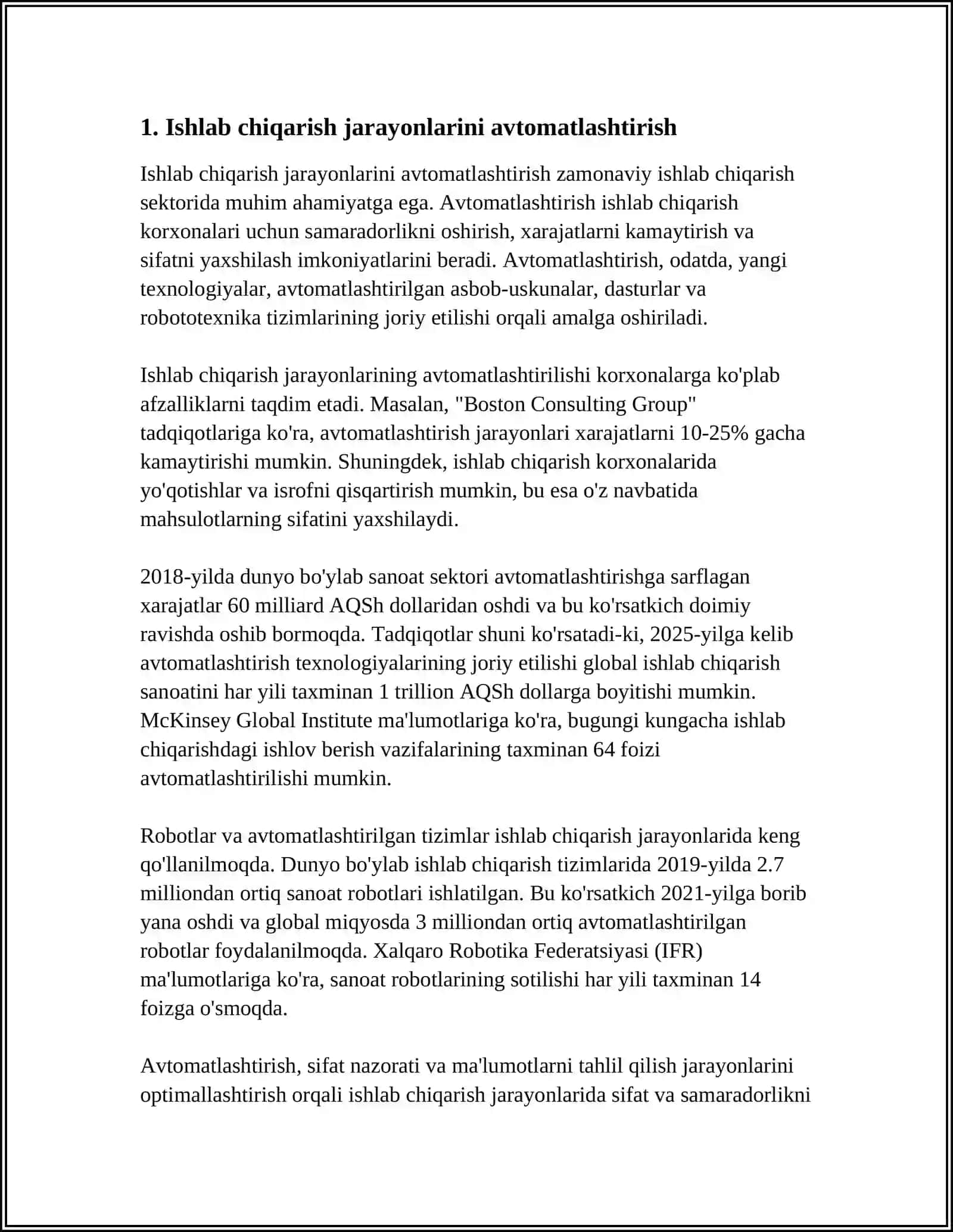 TEXNOLOGIK JARAYONLARNI VA BOSHQARUVCHI KOMPYUTER ÓRTASIDAGI INTERFEYSNING KOMPONENTLARI 3