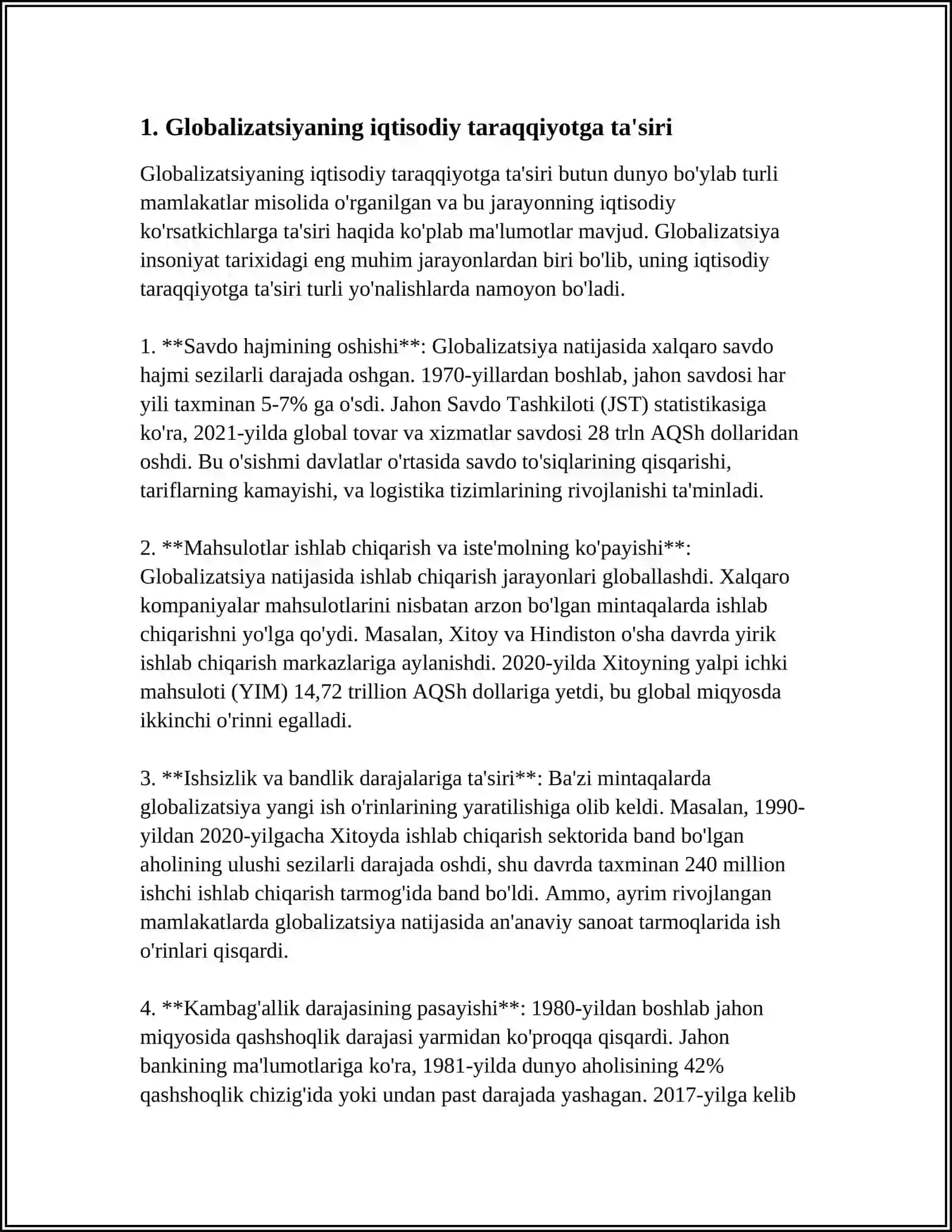 GLOBALIZATSIYA 3