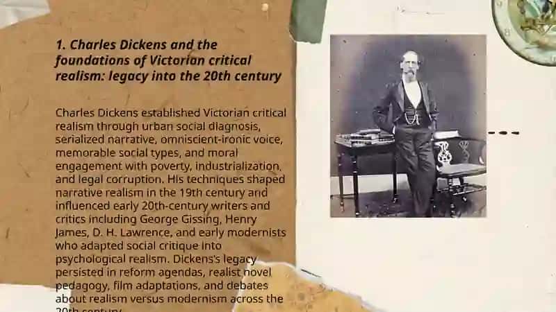 20th century Victorian era. Critical realism. Ch. Dickens 3