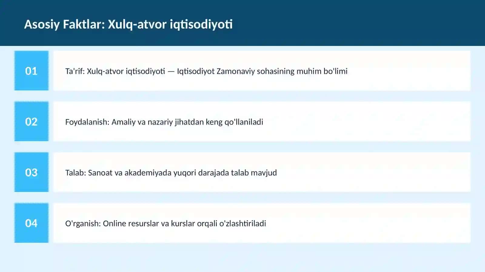 Xulq-atvor iqtisodiyoti 3