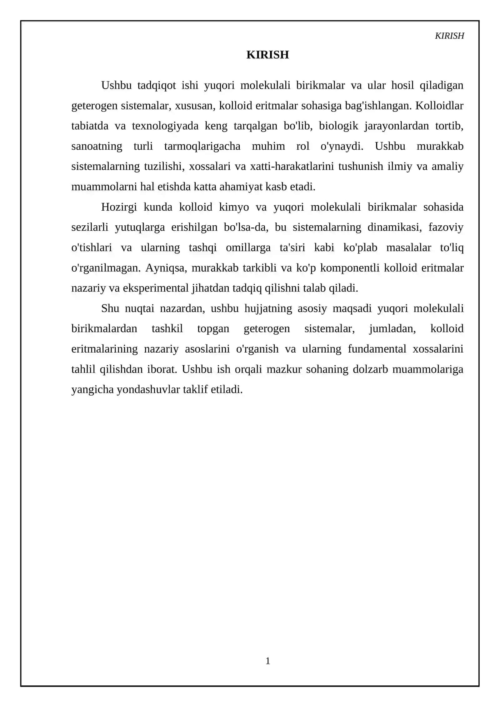Yuqori molekulali birikmalar va kolloidal eritmalar 3