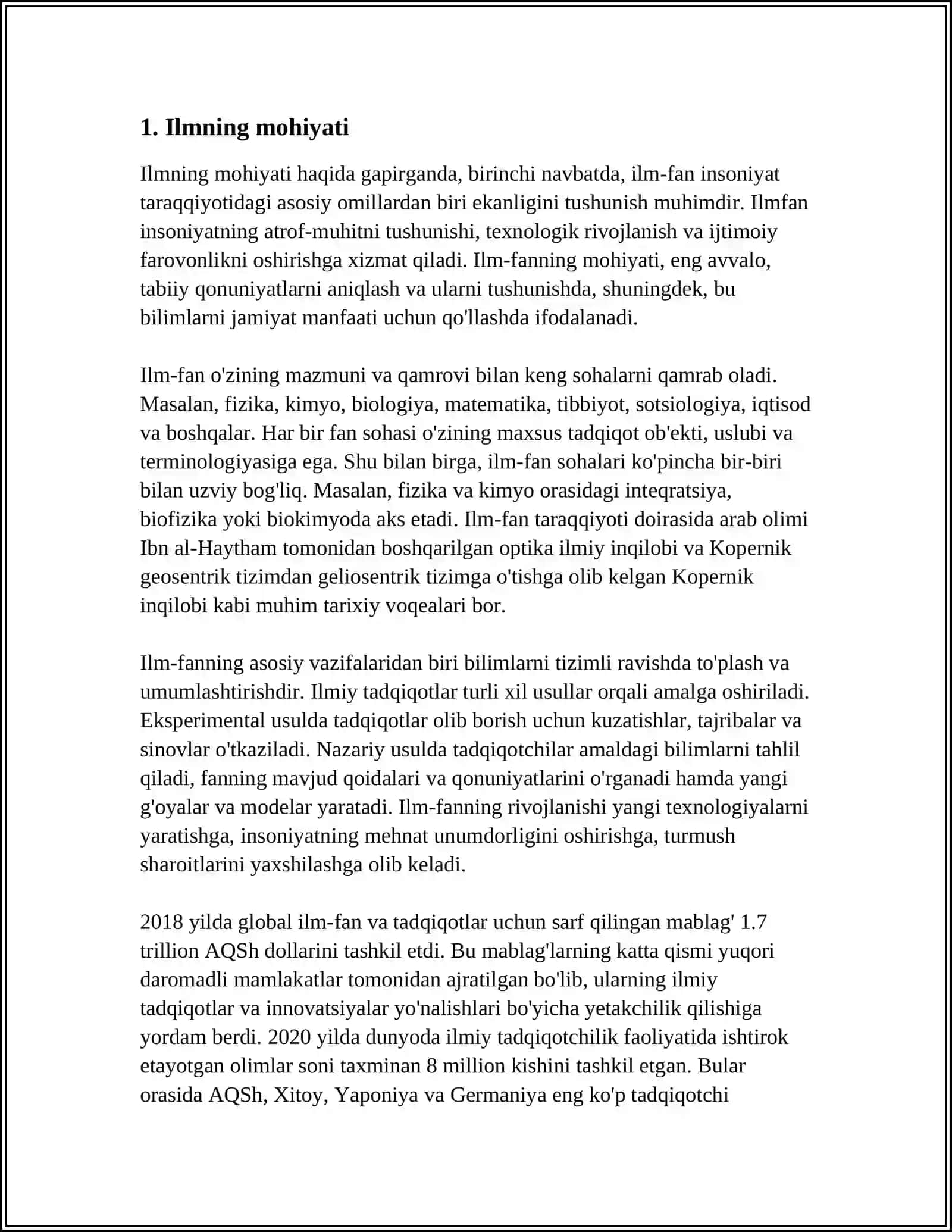 ILMNING ASOSIY TUSHUNCHALARI VA KATEGORIYALARI 3