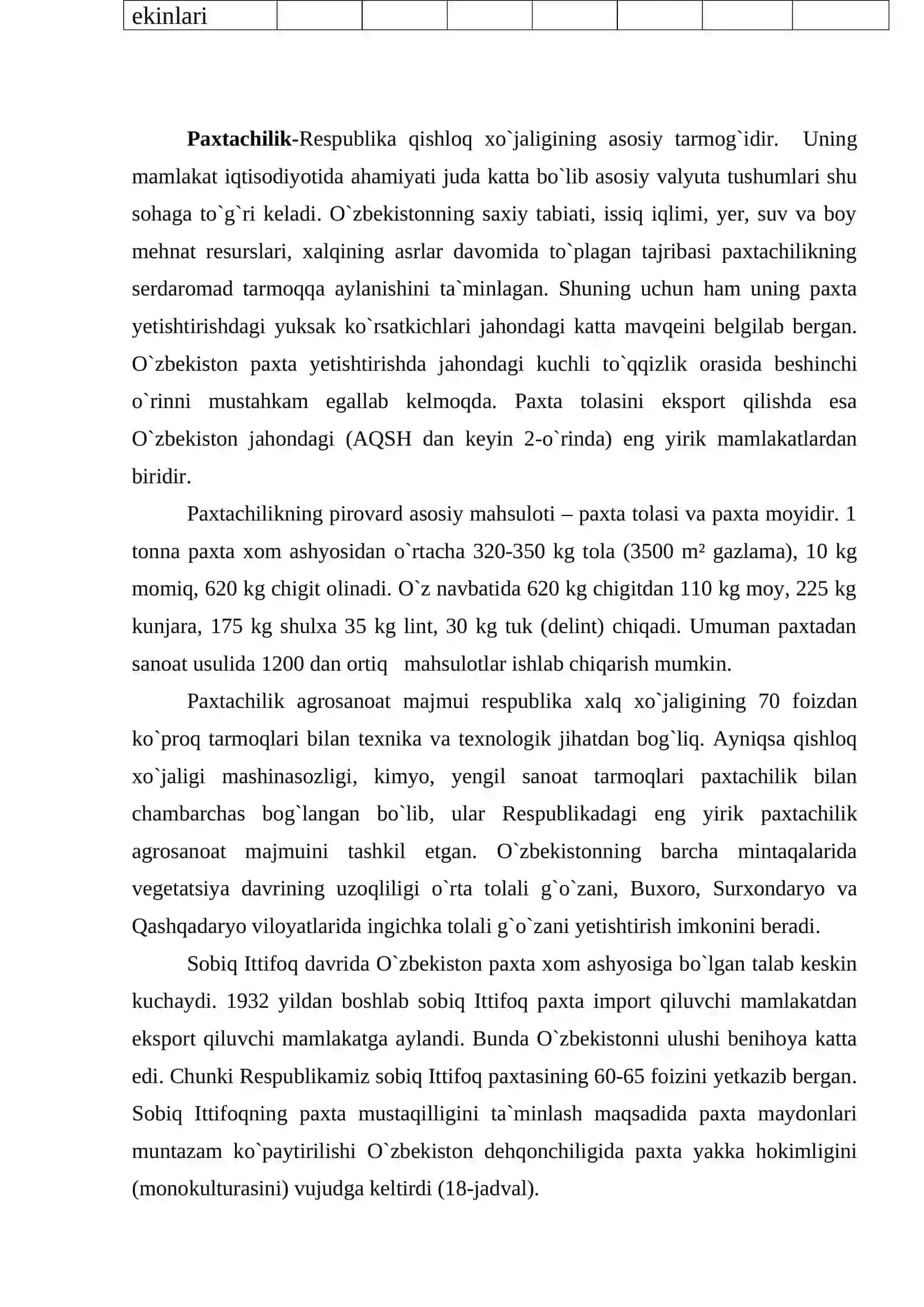 O`zbekiston dehqonchilik tarmoqlari geografiyasi 3