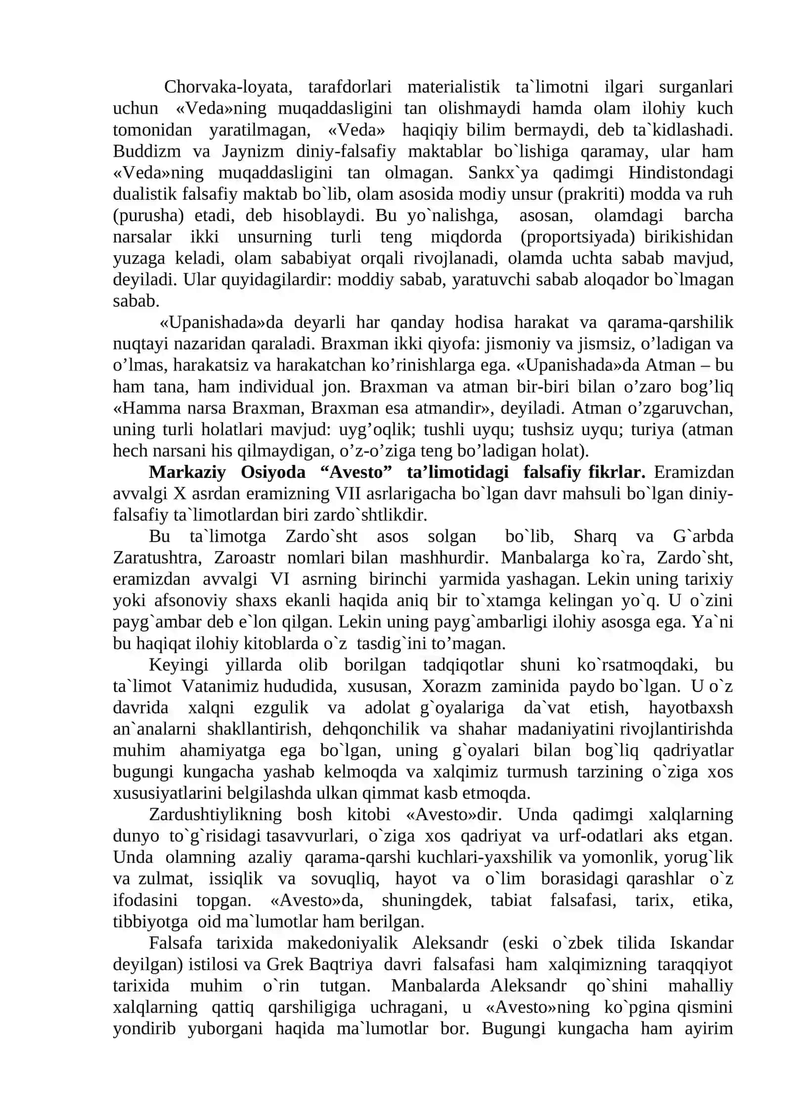 Falsafiy tafakkur taraqqiyoti bosqichlari: Sharq falsafasi (2 soat) 3
