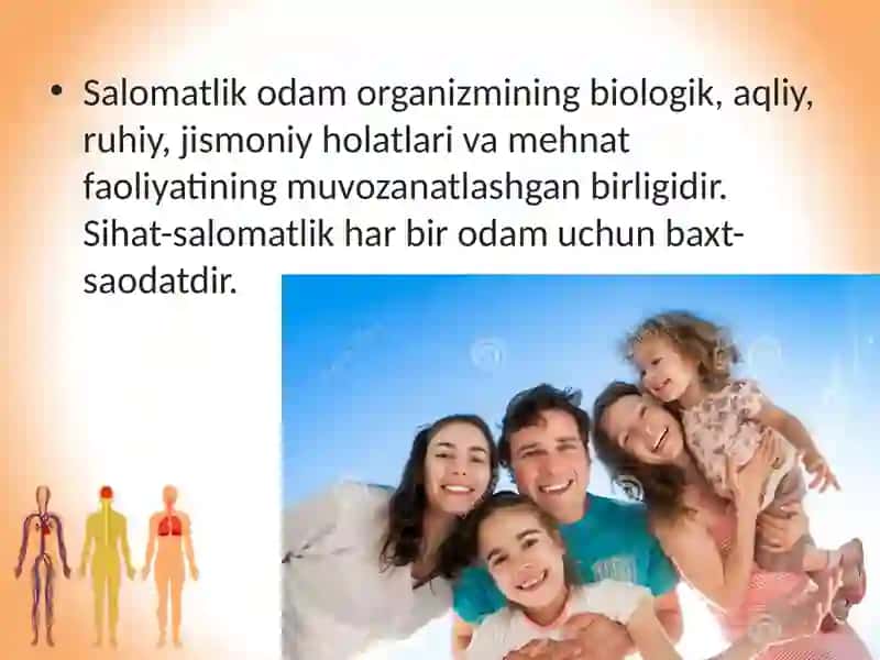 Odam va uning salomatligi 3