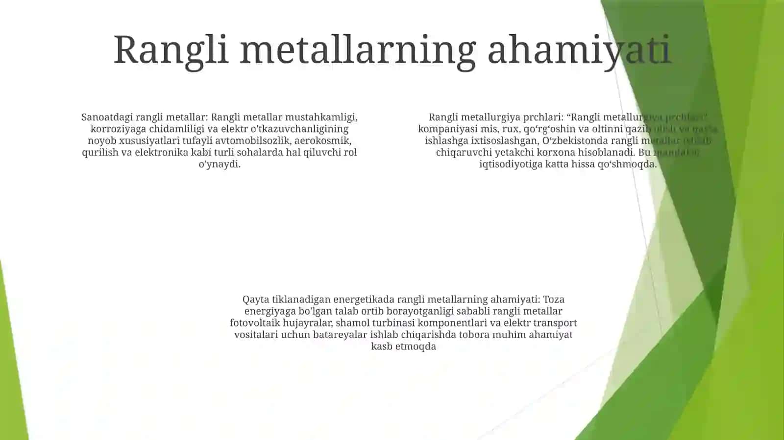 Rangli Metallurgiya Prchlari 3