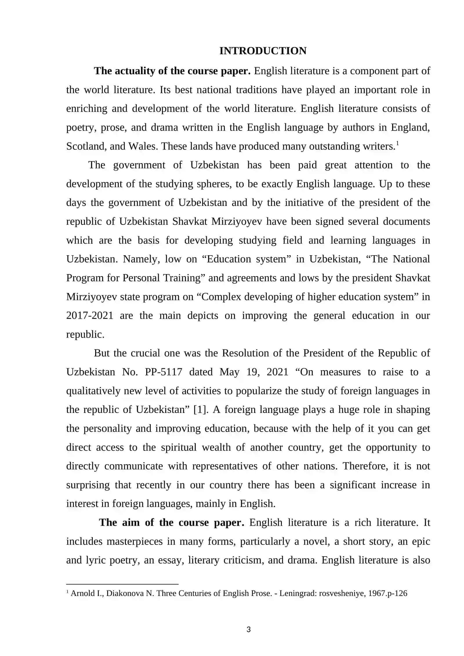 Course Work on The Representation of Class in Contemporary English Literature 3