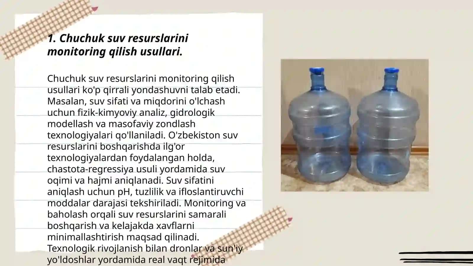 Chuchuk suv resurslarini monitoring qilish usullari 3