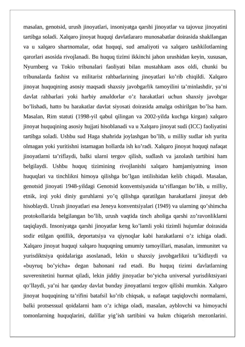 Xalqaro jinoyat huquqi 3