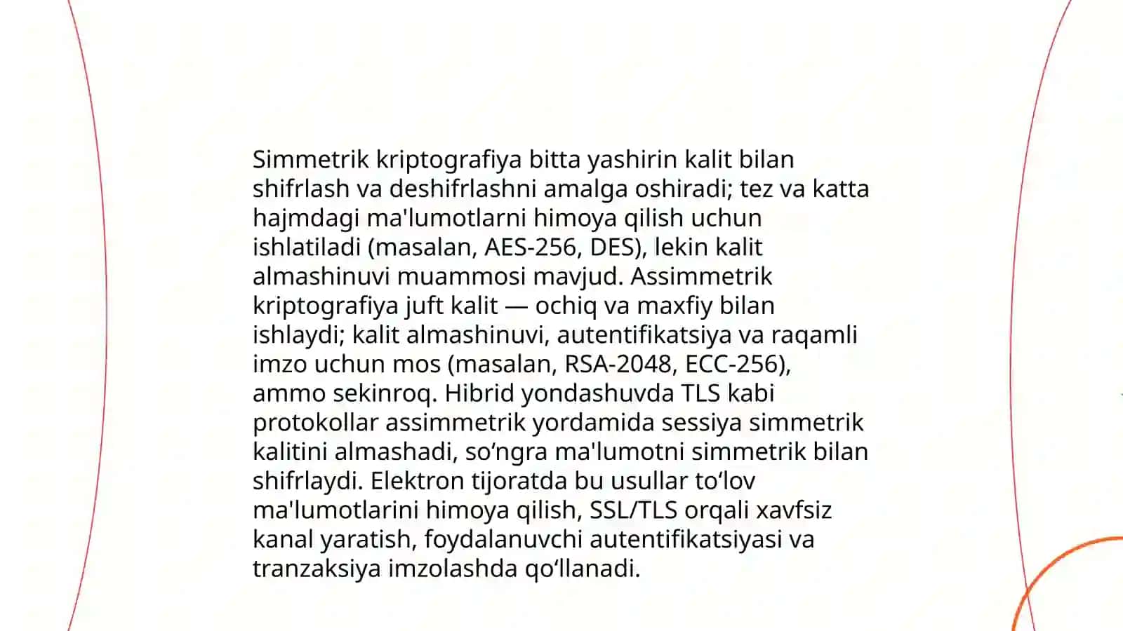 Elektron tijorat havfsizligini ta'minlashda kriptografiya 3