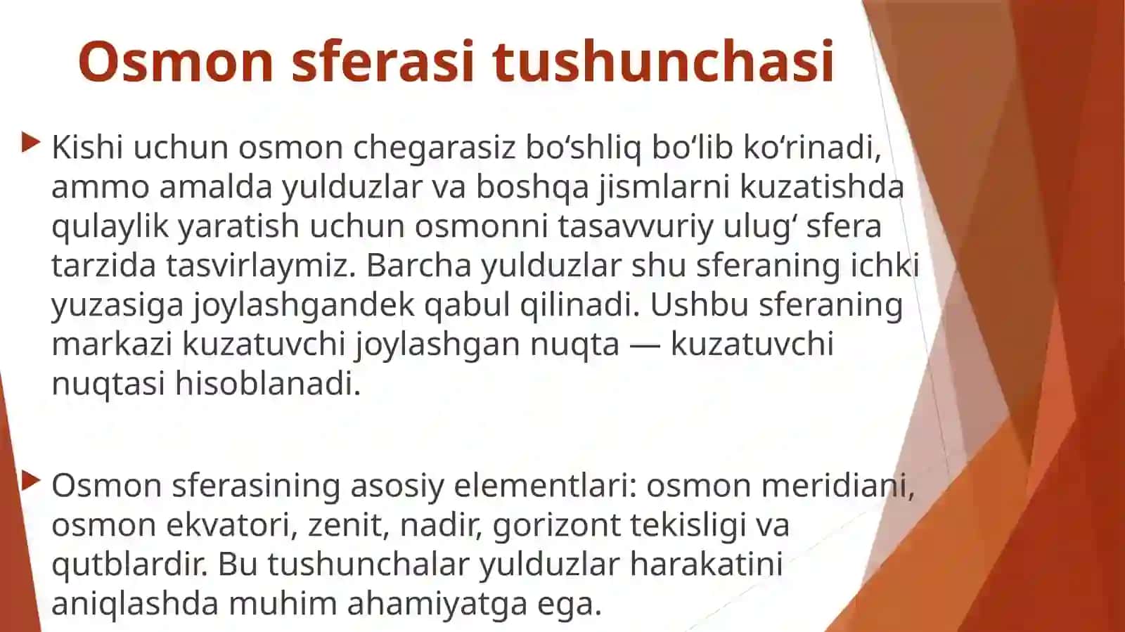 Osmonning sutkalik ko‘rinma aylanishi 3