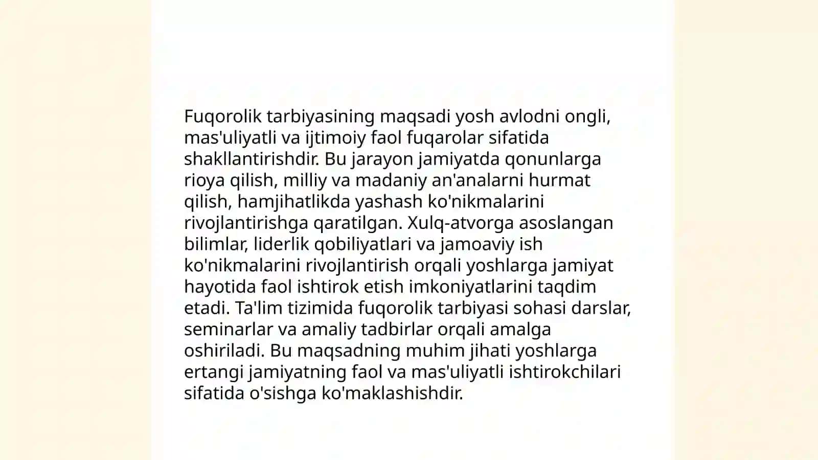 Fuqorolik tarbiyasi 3