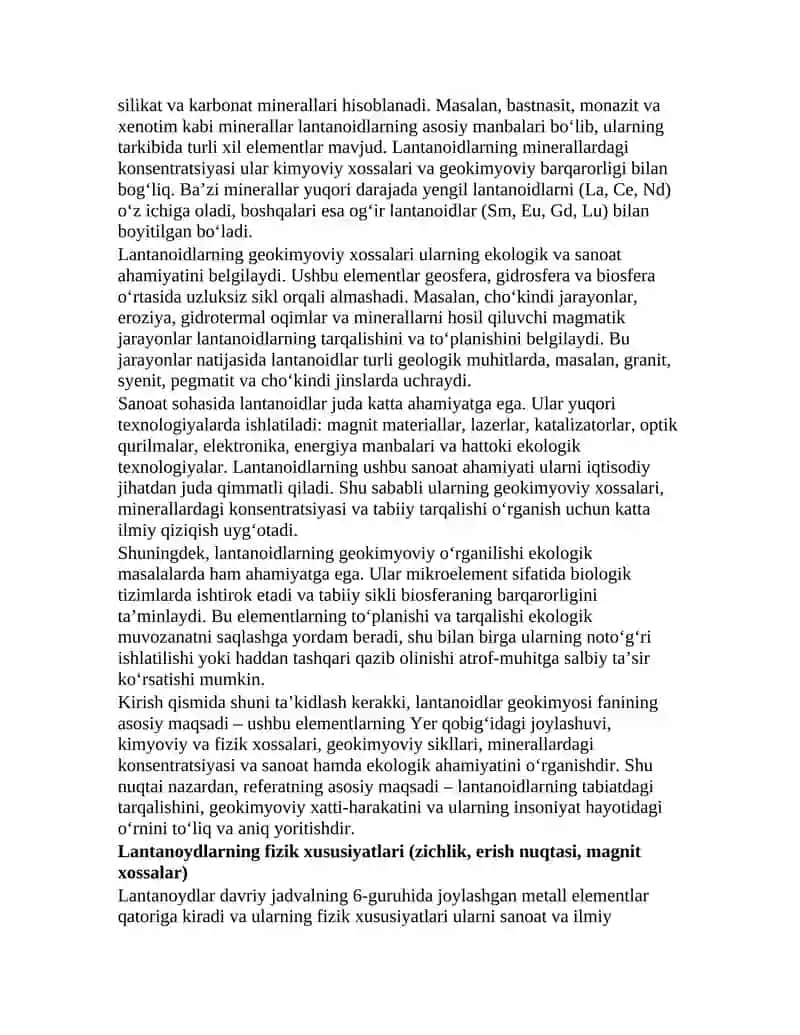 Lantanoidlar Geokimyosi 3