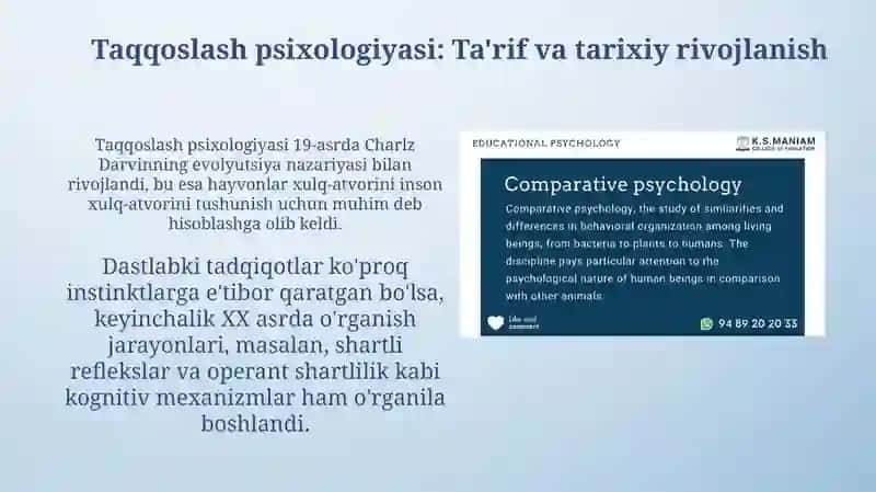 Qiyosiy psixologiya 3