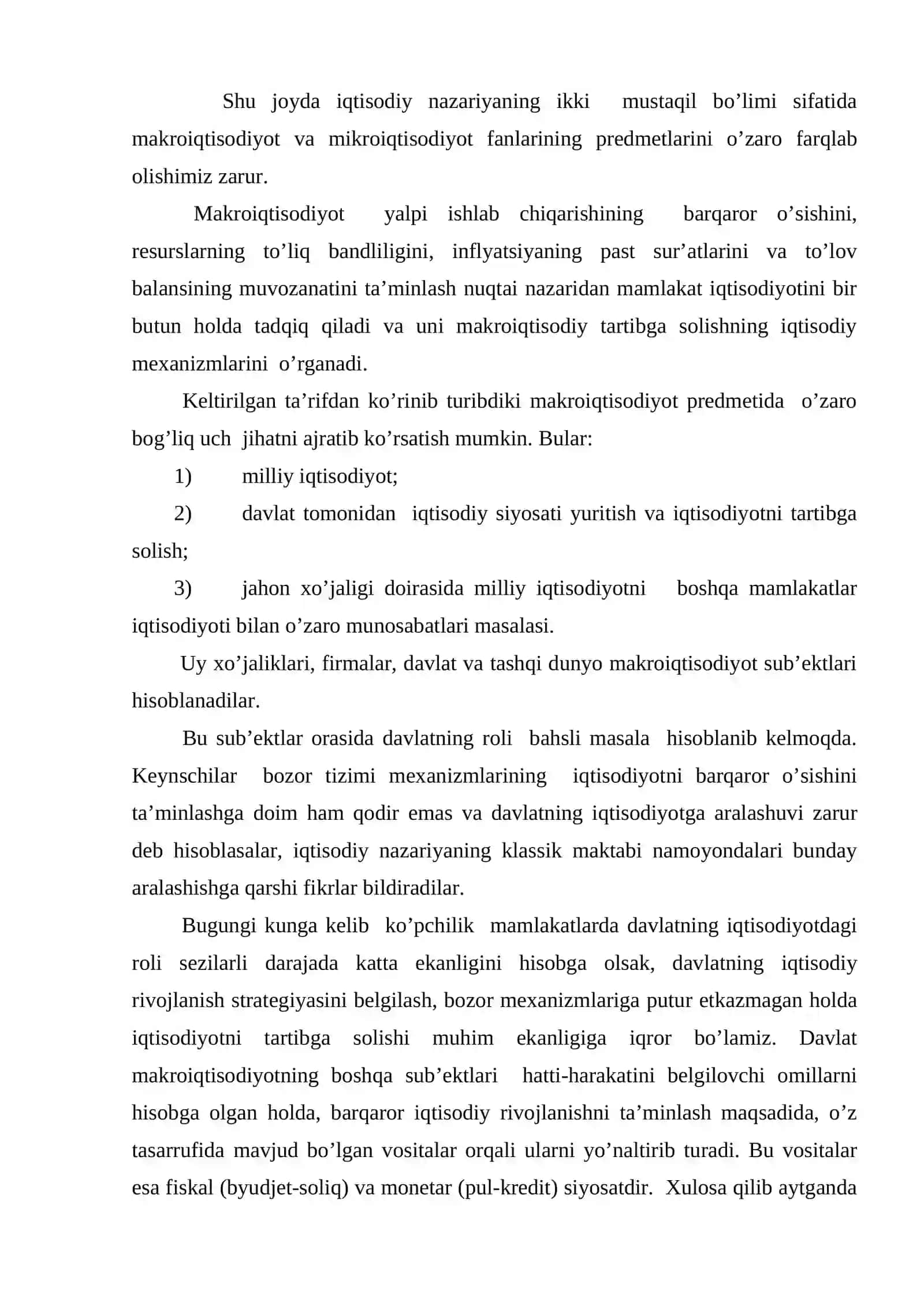 Makroiqtisodiyot faniga kirish 3