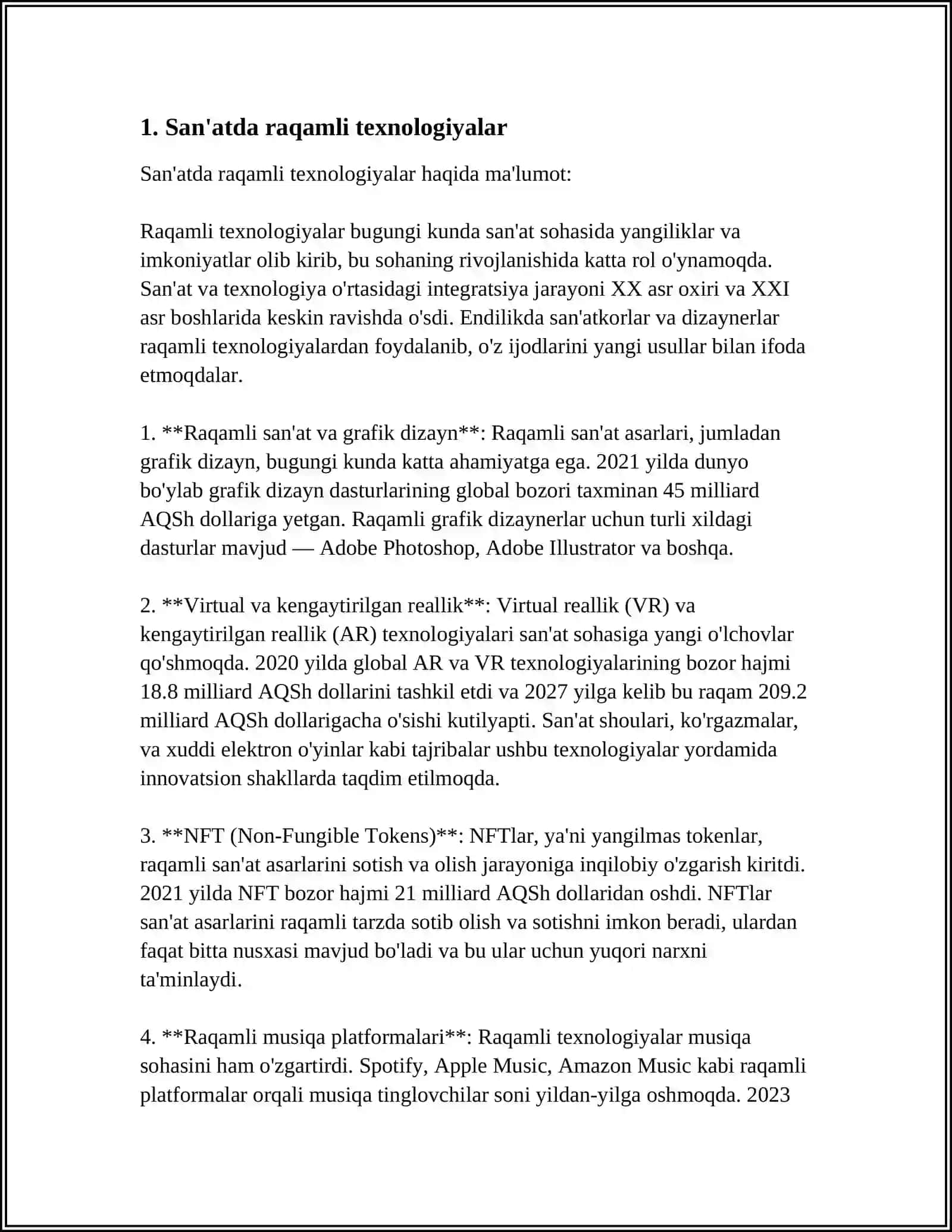 San'atda raqamli texnologiyalar 3