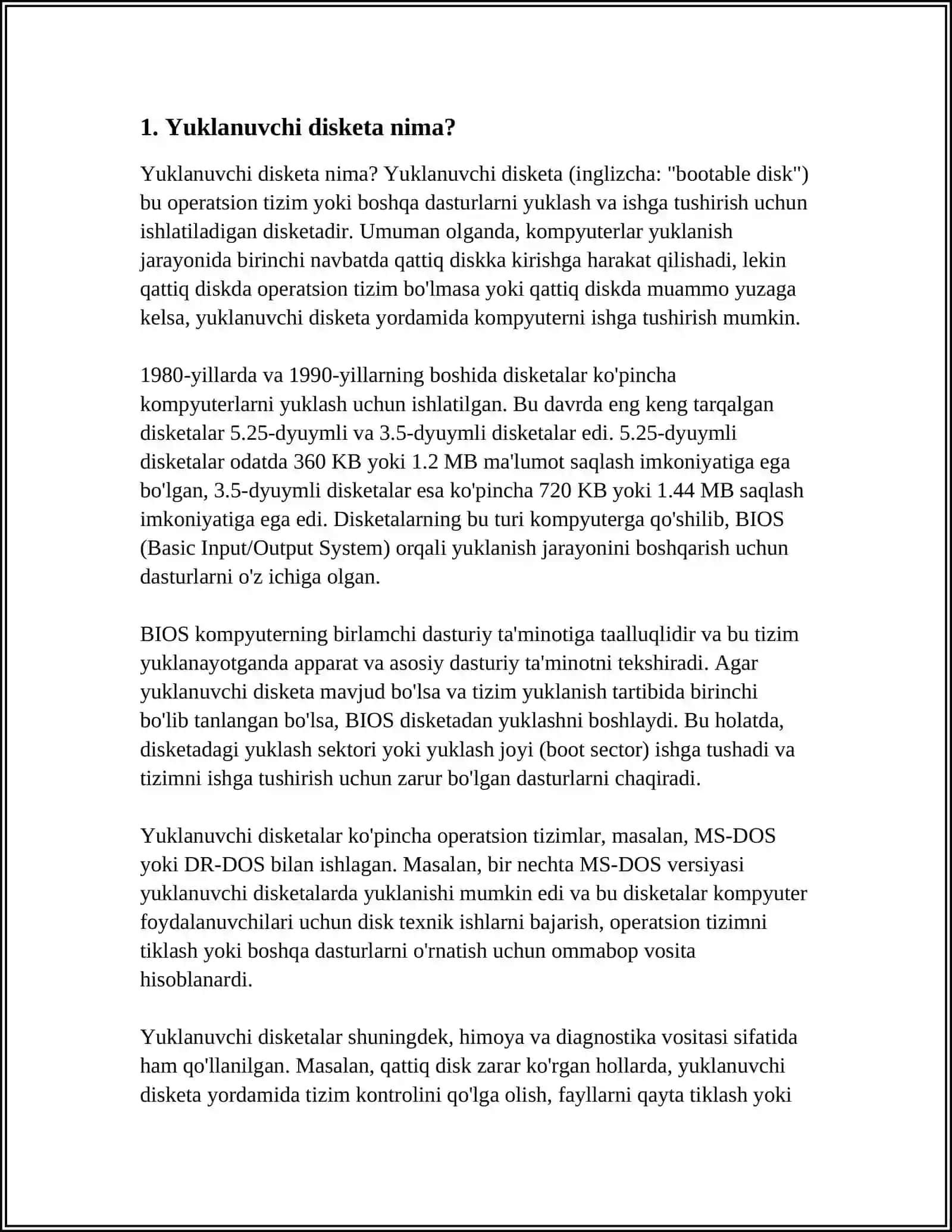 Yuklanuvchi disketa va kompakt disk yaratish 3