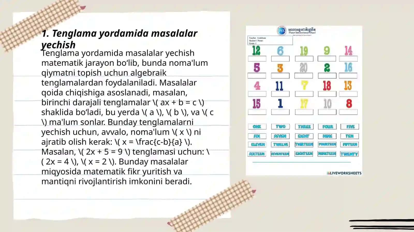 Arifmetik masalalar yechishga o‘rgatish metodikasi 3