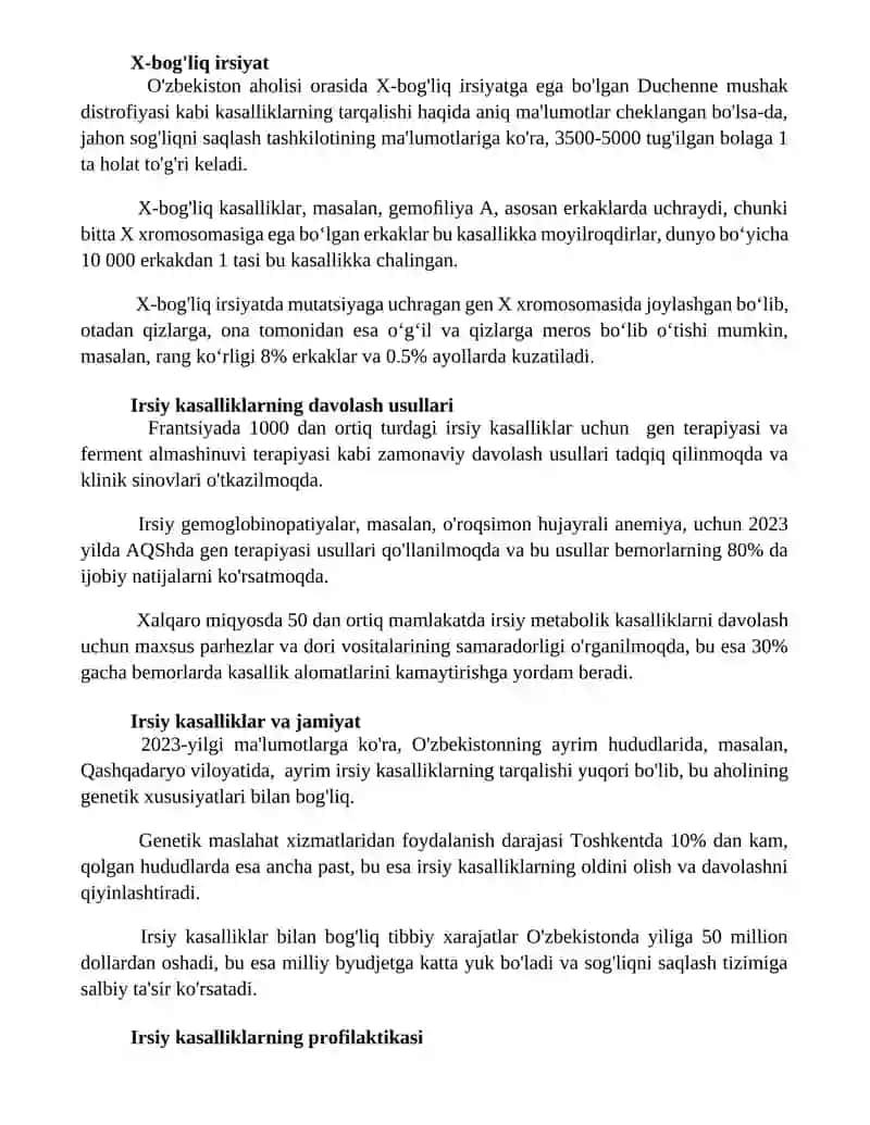 Terining nasliy kasalliklari 3