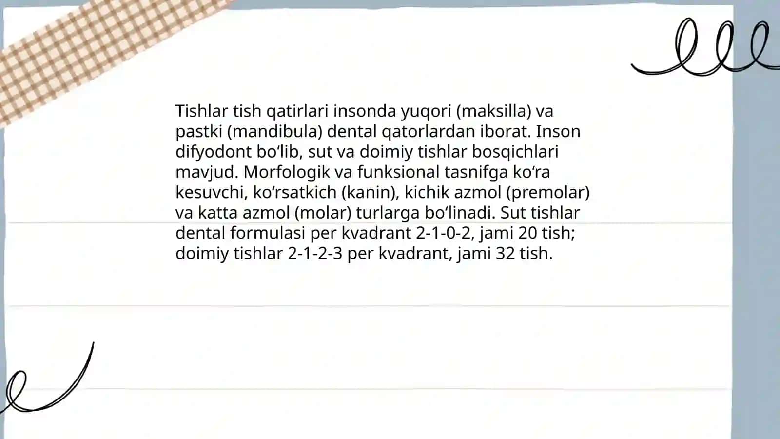 Tishlar tish qatirlari 3