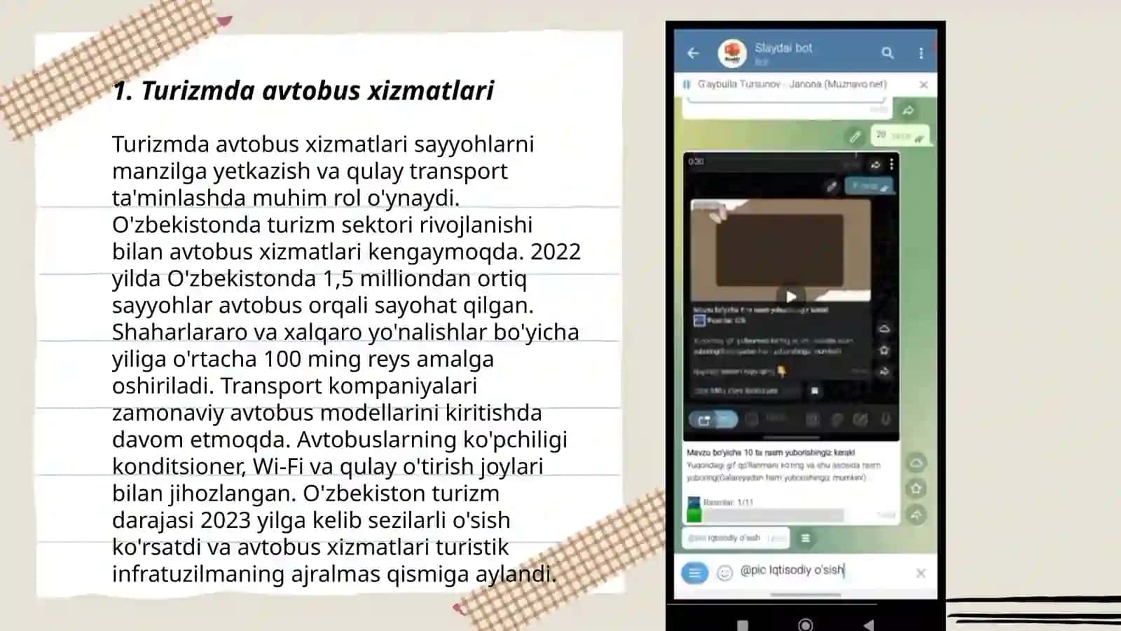 Turizmda avtobus xizmatlari 3