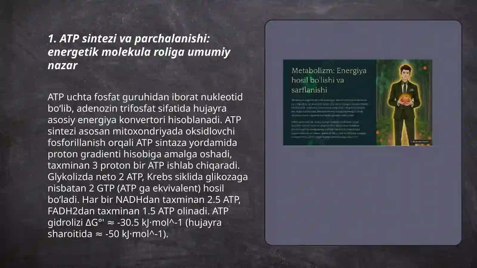 ATP sintezi va parchalanishi 3