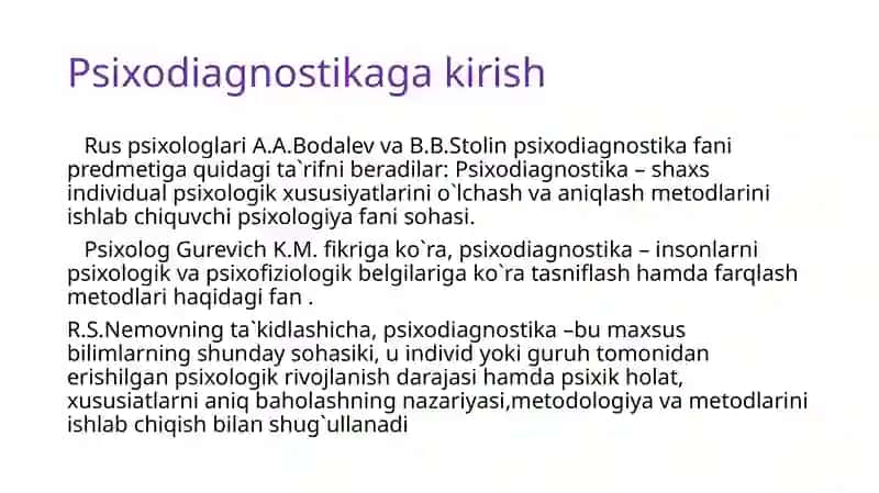 PSIXOLOGIK DIAGNOSTIKA VA ULARNING IMKONIYATI 3
