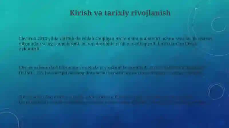 Electron platformasi 3