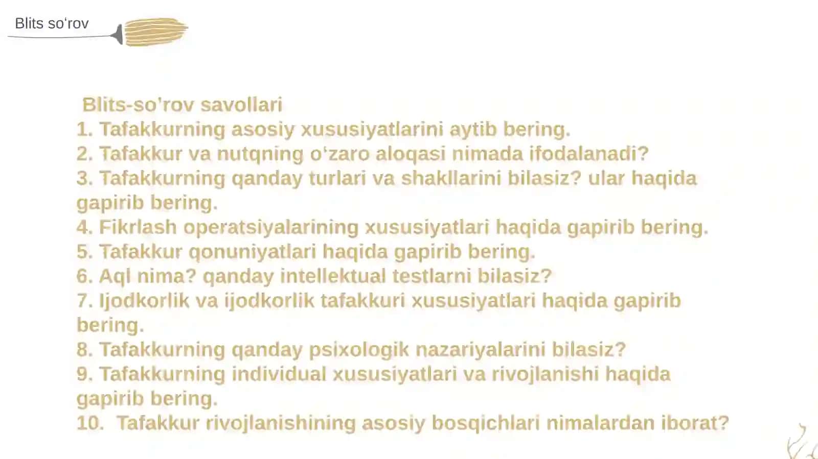 Tafakkur va nutqning psixologik tavsiyasi 3