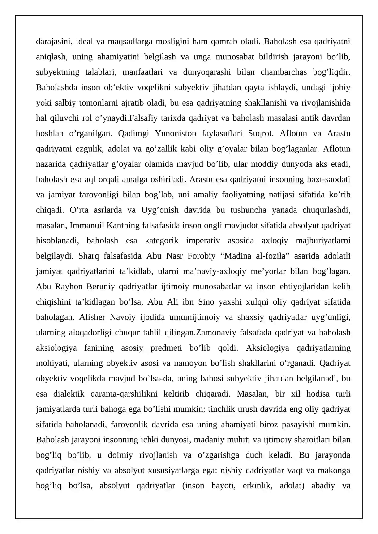 Umumbashariy qadriyatlarning xususiyatlari 3
