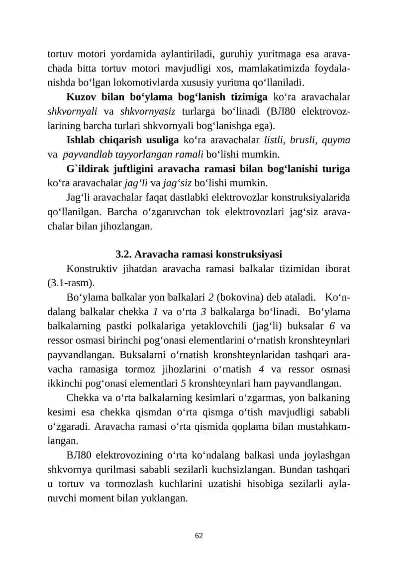 Elеktrovozlar aravachalari 3
