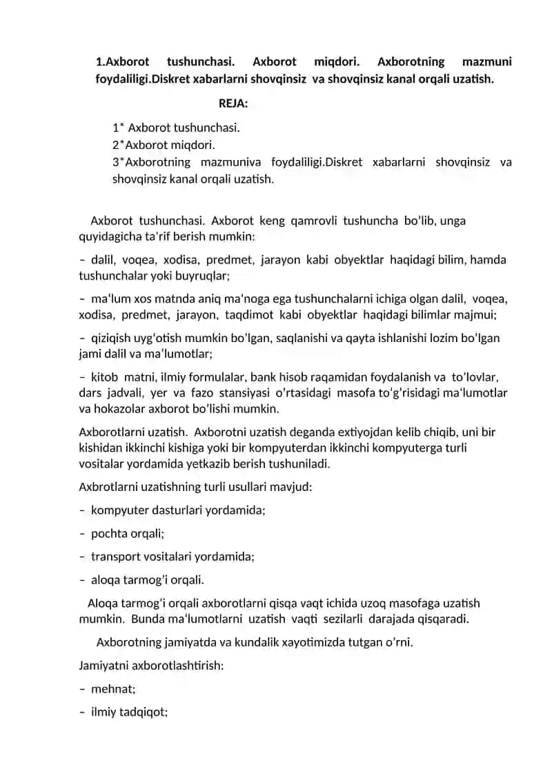 INFORMATIKANING NAZARIY ASOSLARI 3