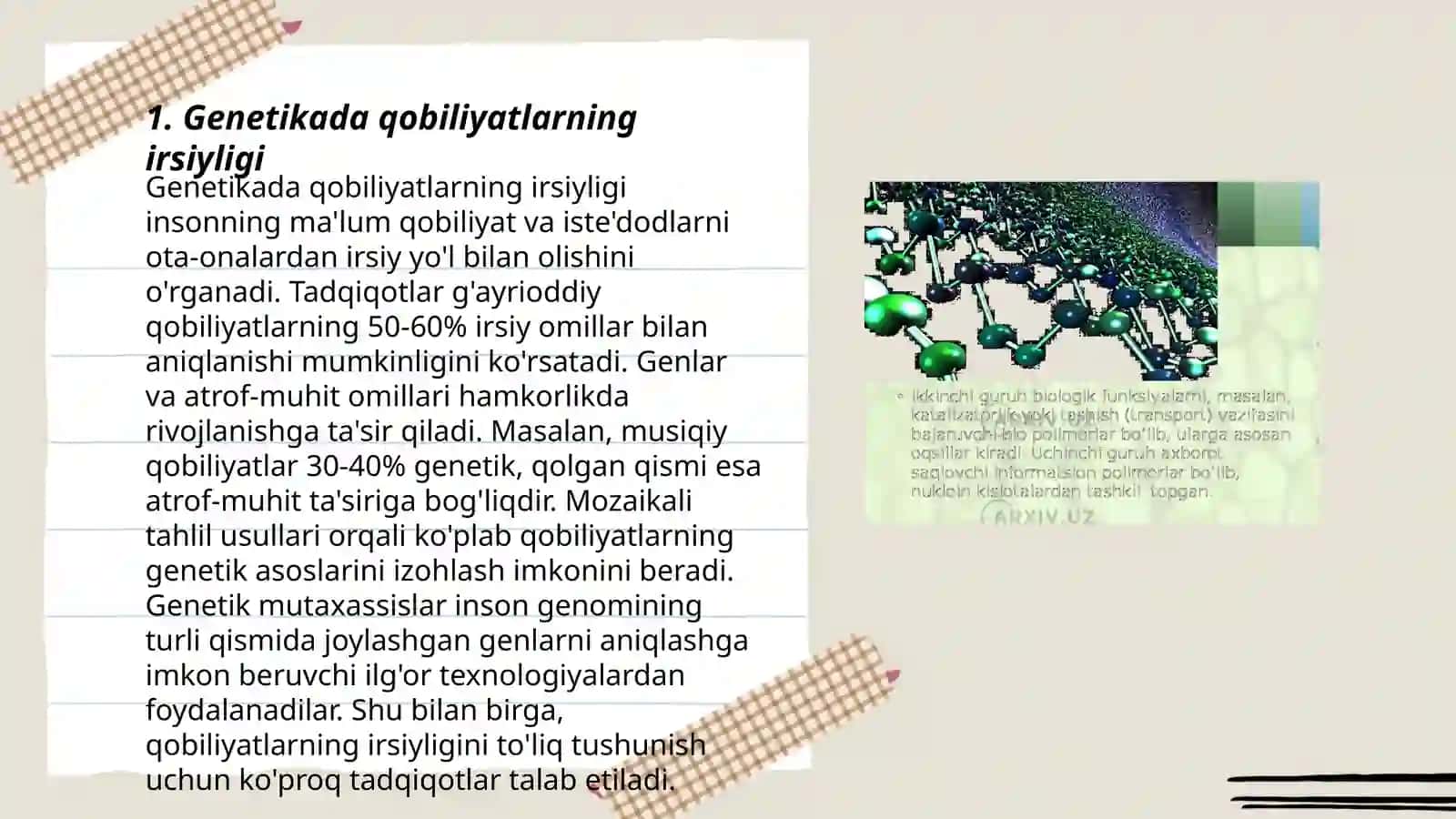 Qobiliyatlar va Genetika 3