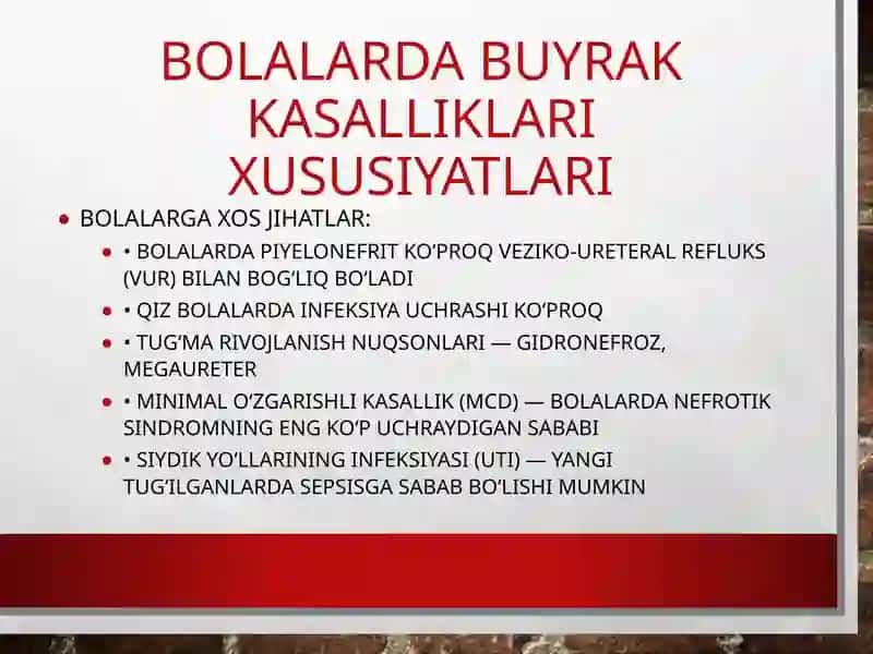 Buyrak kasalliklari.Piyelonefrit. 3
