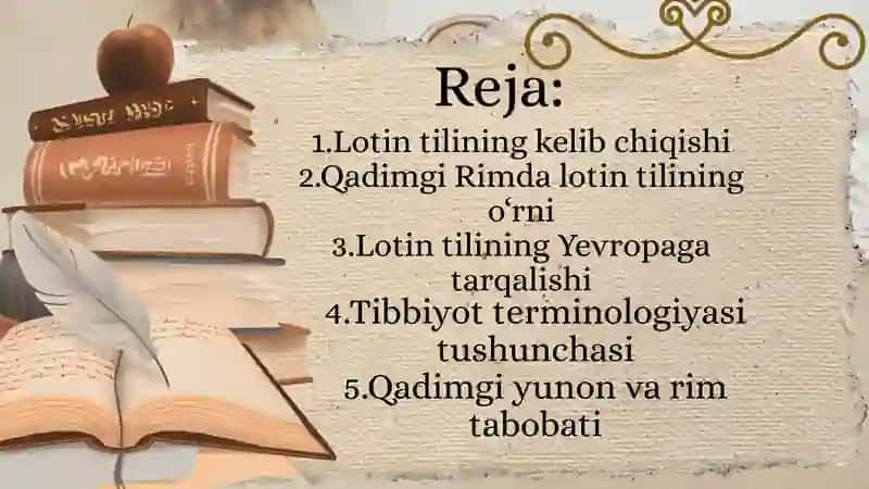 Lotin Fanidan Tayyorlagan Slayt 3