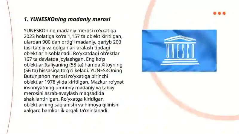 YUNESKOning madaniy merosi 3