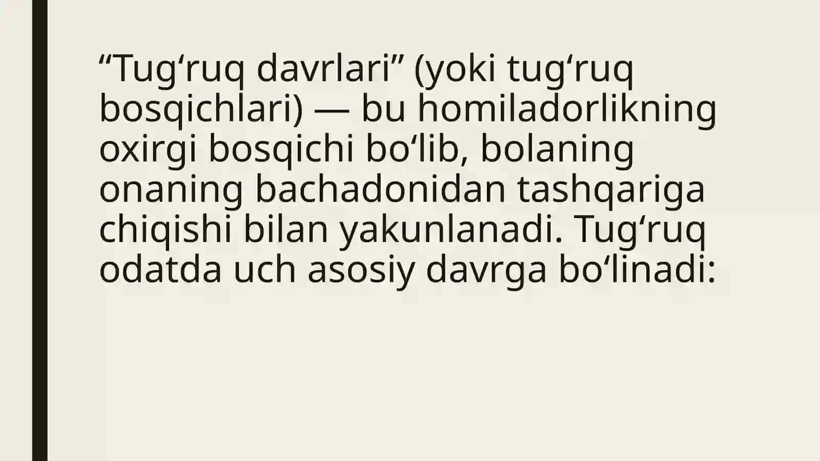 TUGʻRUQ. TUGʻRUQ TURLARI VA TUG’RUQA TAYYORLASH 3
