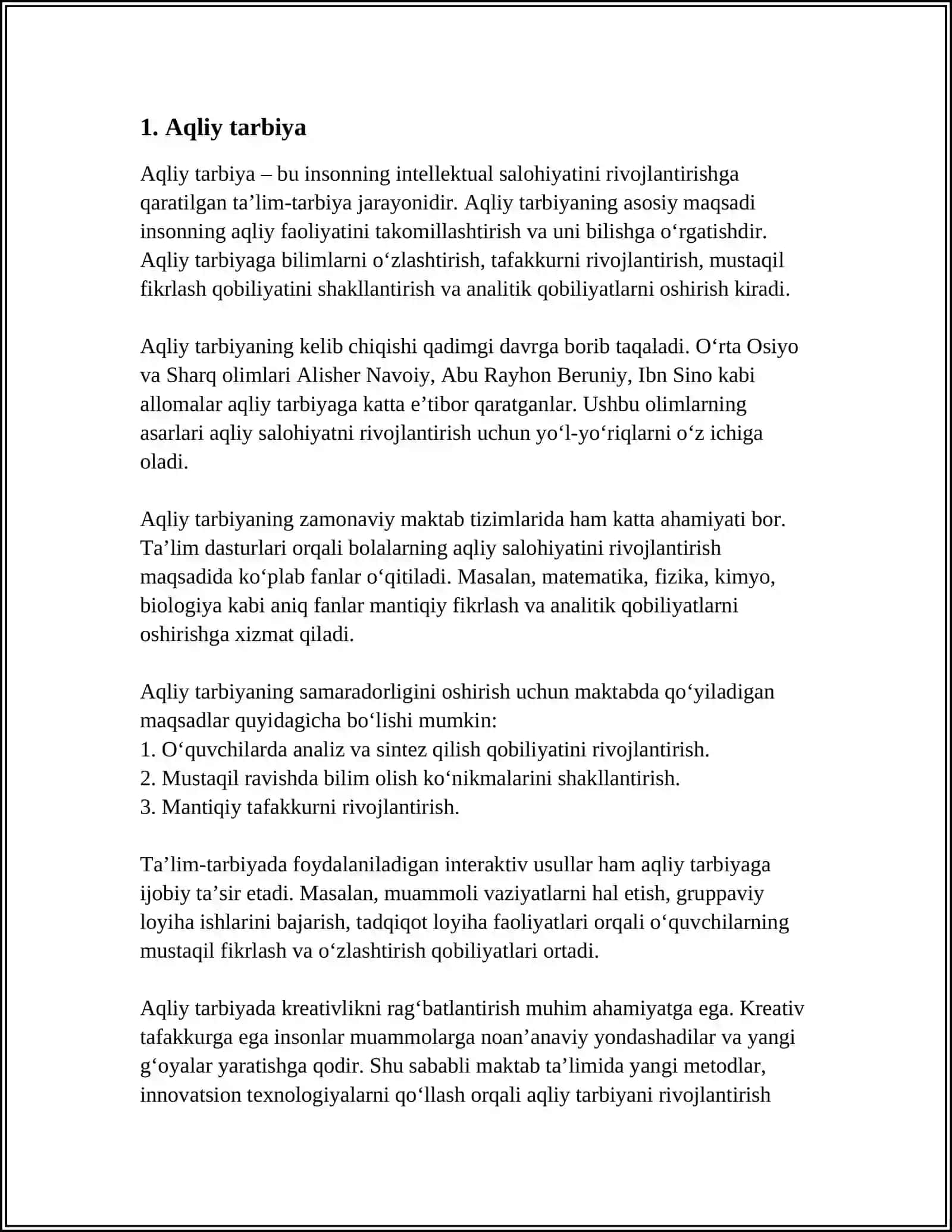 TARBIYA TURLARI 3