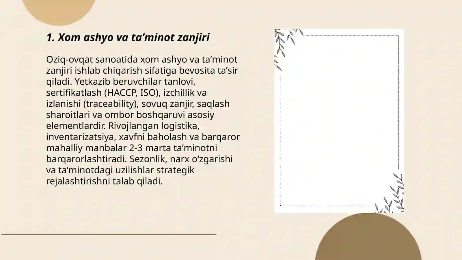 Oziq ovqat sanoati 3