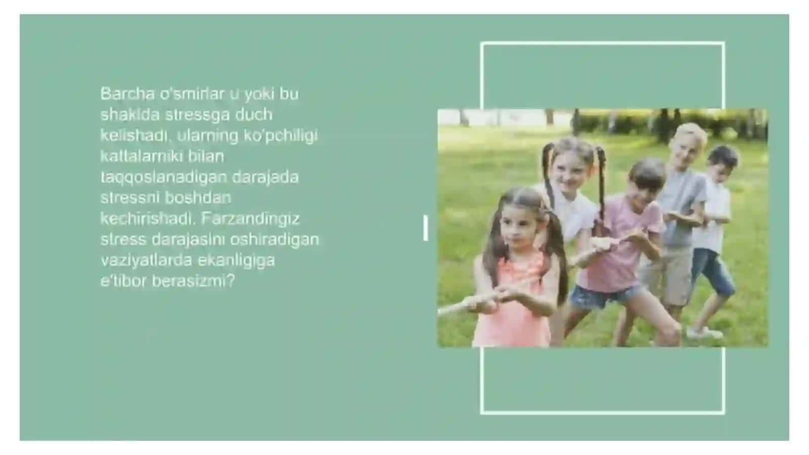 Bolalar emotsional stresslarni oldini olish 3