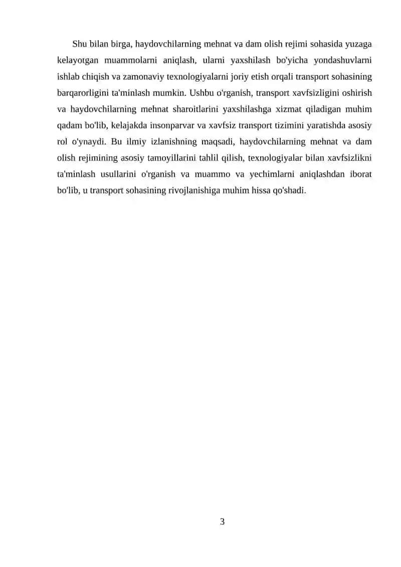 HAYDOVCHILARNING MEHNAT VA DAM OLISH REJIMI 3
