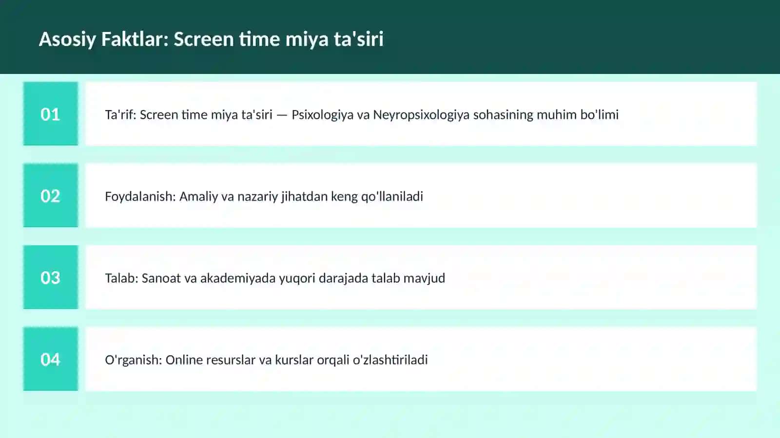 Screen time miya ta'siri 3