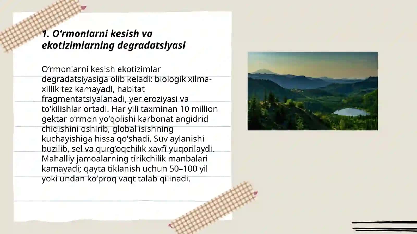 Inson faoliyatining tabiatga ta'siri va tabiatning javobi 3