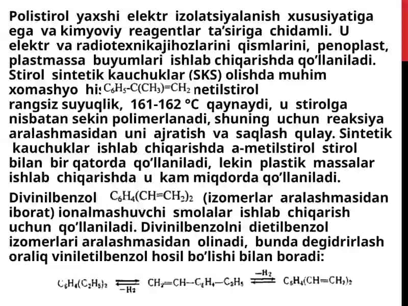 Stirolvauninggomologlariniishlabchiqarish 3