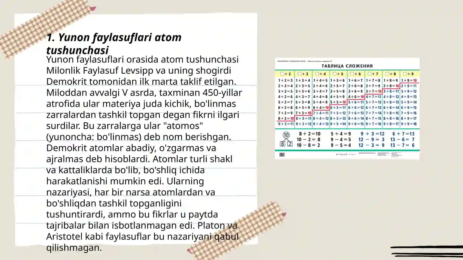 Yunon faylasuflari atom tushunchasi 3