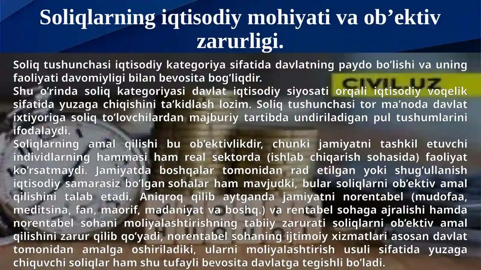 Soliqlarning makroiqtisodiy mohiyati 3