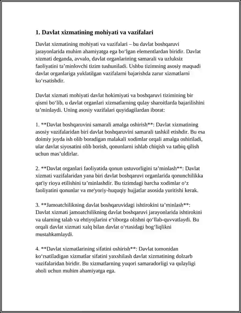 DAVLAT XIZMATI 3