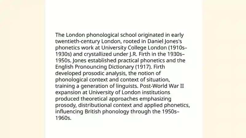 The London phonological school 3