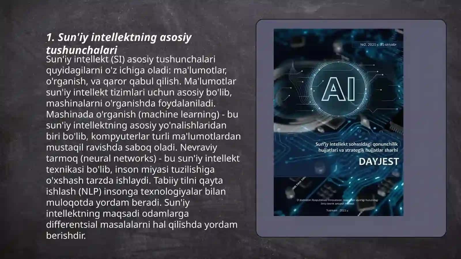 Sun'iy intellektning asosiy tushunchalari 3
