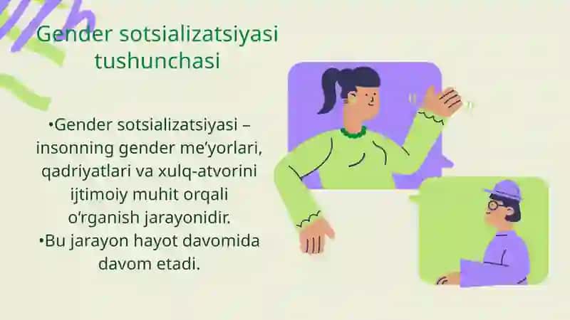 Gender sotsializatsiyasining asosiy institutlari 3